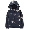 OshKosh B'Gosh Girls' Logo Hoodie, Navy Floral, 5T