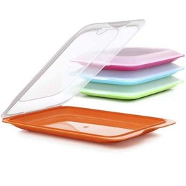 TATAY 4 Cold Cut Food Storage Boxes - Coloured Lids