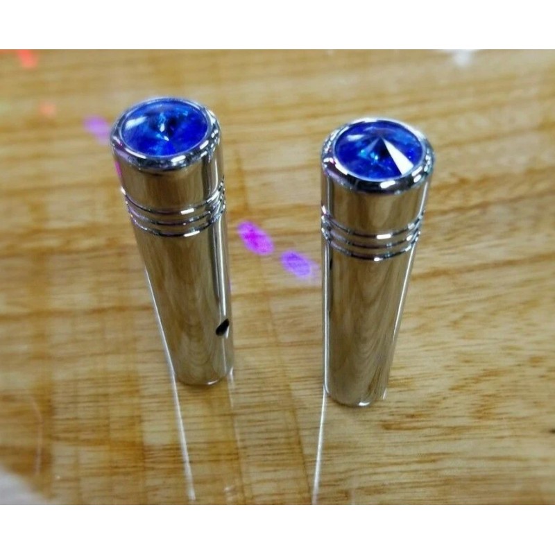 Kenworth Toggle switch extension 2 1/4" Blue jewel chrome aluminium