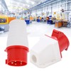 16A 5-Pin Industrial Plug, Surface Mount Socket 3 Phase IP44