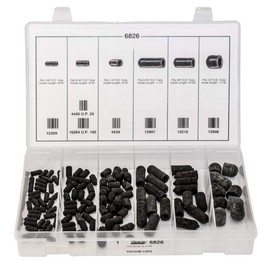 121 Piece Rubber Vacuum Cap Quik-Select Kit Assortment