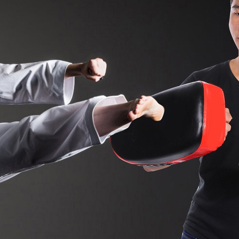 Muay Thai Boxing Kicking Curve Pad Hand Feet Target Punching