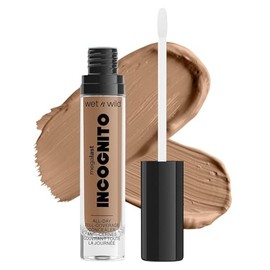 Wet n Wild Megalast Incognito Full-Coverage Concealer, Long-Lasting Matte Liquid Concealer for Dark Circles & Blemishes, Hydrating with Shea Butter, Medium Tan
