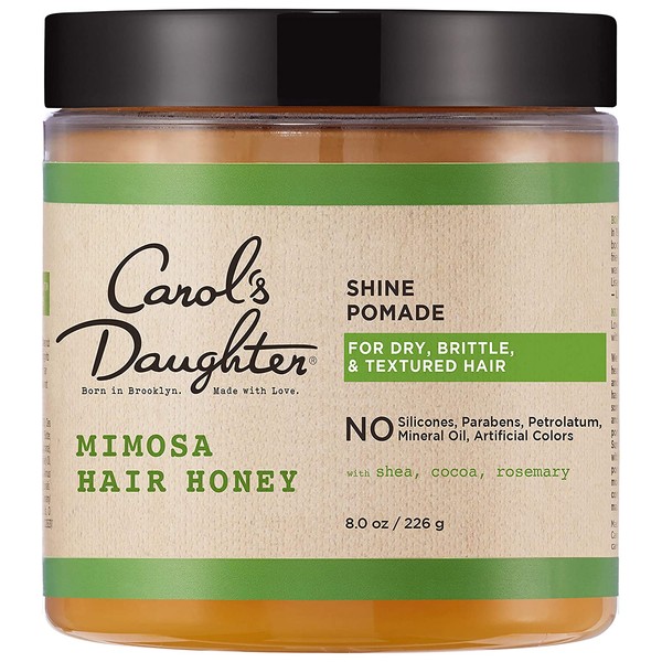 Carol's Daughter Mimosa Hair Honey Shine Pomade For Dry Hair and Textured Hair, with Shea Butter and Cocoa Butter, Paraben Free Hair Pomade, 8 fl oz (Packaging May Vary)