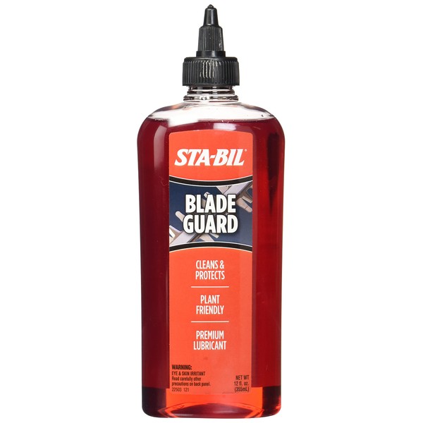 STA-BIL Blade Guard - Premium Lubricant, Helps Maintain Edge, Will Not Harm Plants, Protects Against Rust and Corrosion, Safe for Use On Gas Electric Equipment, 12oz (22503), Orange