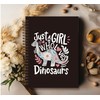foedor Dinosaur Notebook,Just a Girl Who Loves Dinosaur,Preppy Dinosaur Hardcover