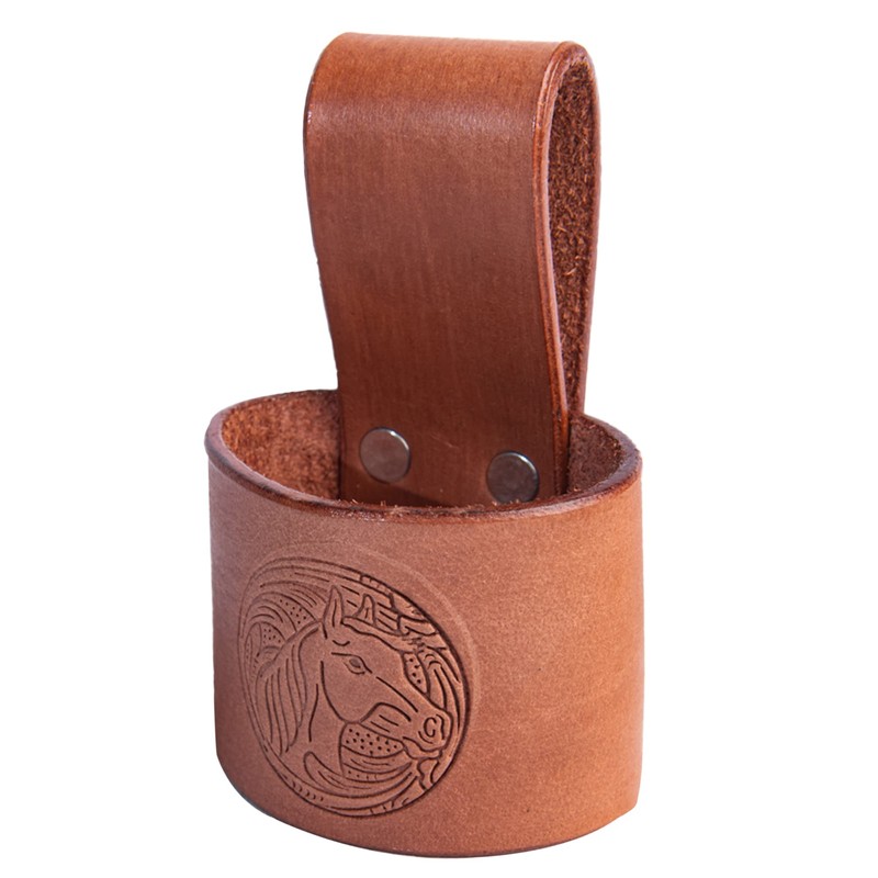 Hulara Full Grain Leather Hammer Holder for Tool Belt, Tool