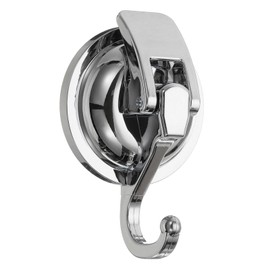 HARFINGTON Suction Cups Hooks Powerful Vacuum Multi-Purpose Suction Shower Hooks Removable Reusable Waterproof Wreath Cup Hook for Bathroom Kitchen Restroom, Silver