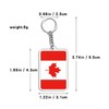 6PCS Canada Maple Leaf Keychain - Canadian Flag Maple Leaves