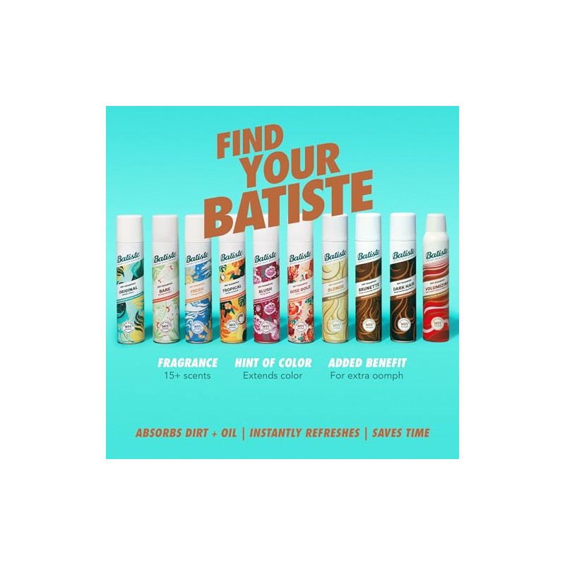 Batiste Dry Shampoo Dark 162g/5.71 oz.