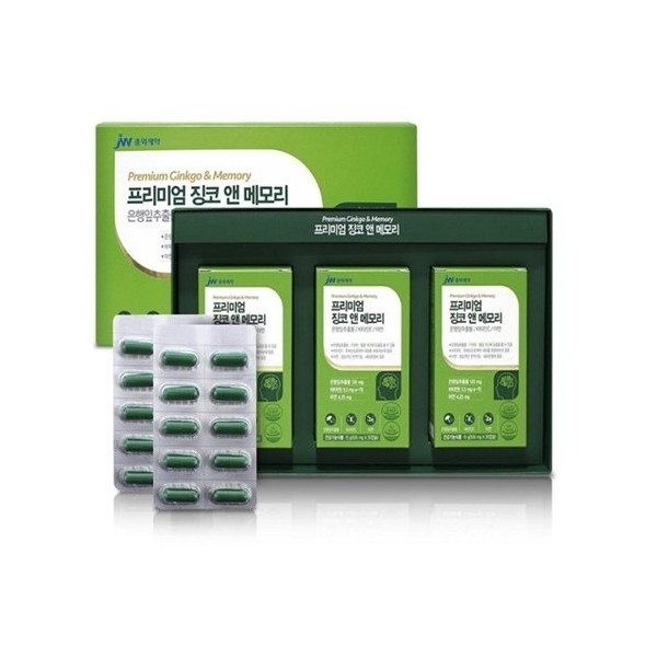 Joongwae Pharmaceutical Premium Ginkgo &amp; Memory 3 pieces, 3 boxes,