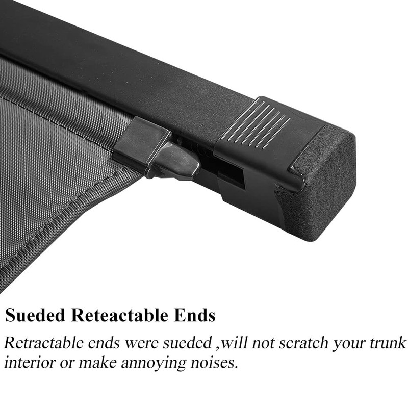 Vesul Retractable Cargo Cover Compatible with Volkswagen VW Tiguan 2024-2018