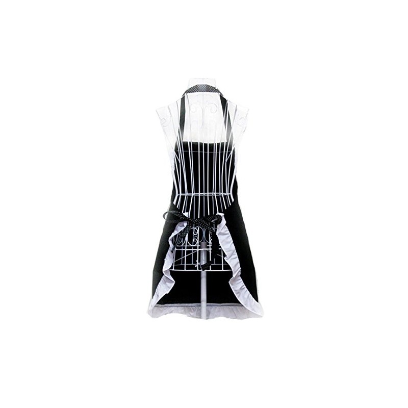 Hyzrz Hot Black Royal Waitress Cooking Chef Bib Aprons for