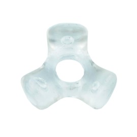 AFW Rigging Tri-Bead, 9.5 x 9.5 mm / .374 x .374 in, 3.432 mm / .135 in I.D., Clear 1000 pc