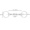 Equine Smile ES0091 Pelham Double Broken Stainless Steel Bit Thickness