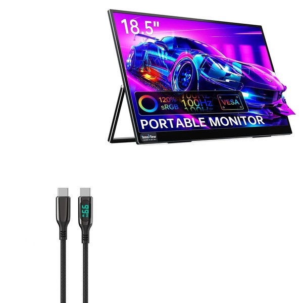 BoxWave Cable Compatible with InnoView Portable Monitor for Laptop (18.5