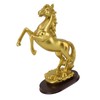 Horse Statue Gold Synthesized Resin Unique Horse Art Figurine for