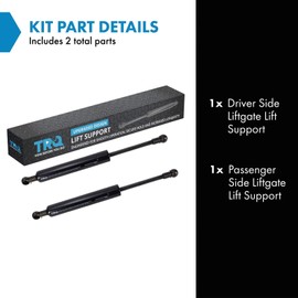 TRQ Driver & Passenger Side Liftgate Lift Support Shock Strut Set Compatible with 2001-2007 Volvo V70 2003-2007 XC70