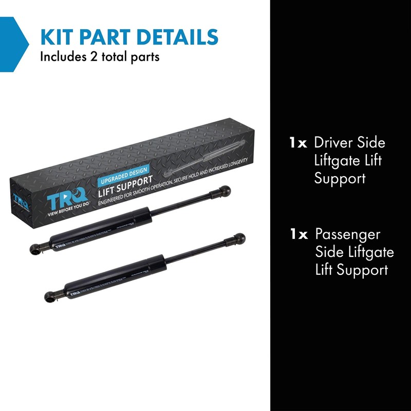 TRQ Driver & Passenger Side Liftgate Lift Support Shock Strut