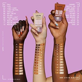 NYX PROFESSIONAL MAKEUP- Base de maquillaje Bare With Me consigue una tez suave y difuminada al instante con nuestra primera base de maquillaje con...