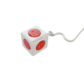 PowerCube USB, protector de sobretensión, enchufe eléctrico adaptador de pared tira de alimentación, Boston Red-10ft