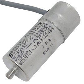 Lumonic Starting capacitor Hydra MKP-500 12-C [incl. cable 40cm] | motor capacitor 12µF 470V 35 x 90 mm I capacitor with high-quality metal housing