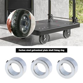 EMSea 8PCS Shaft Collars 20mm Adjusting Rings Positioner Ring Galvanised Ring Depth Stop Collars with M6 Hex Socket Screws for Handcart Sack Truck Shaft