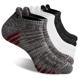 vvfxx Trainer Socks for Men and Women 6 Pairs with Arch Support, Cotton Sports Short Socks Anti Blister Running Athletic Summer Socks Breathable Ankle Socks