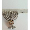 Ganz "Hanukkah Menorah" Charm Figurine +Poem Card Silver Tone Zinc