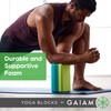 Gaiam Yoga Block - Supportive Latex-Free EVA Foam Soft Non-Slip