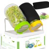 Kitmiido Seed Sprouting Kit, 2 Large Wide Mouth Mason Jars