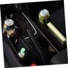 BUGUUYO 2Pcs Car Seat Gap Filler Storage Pockets Durable Black