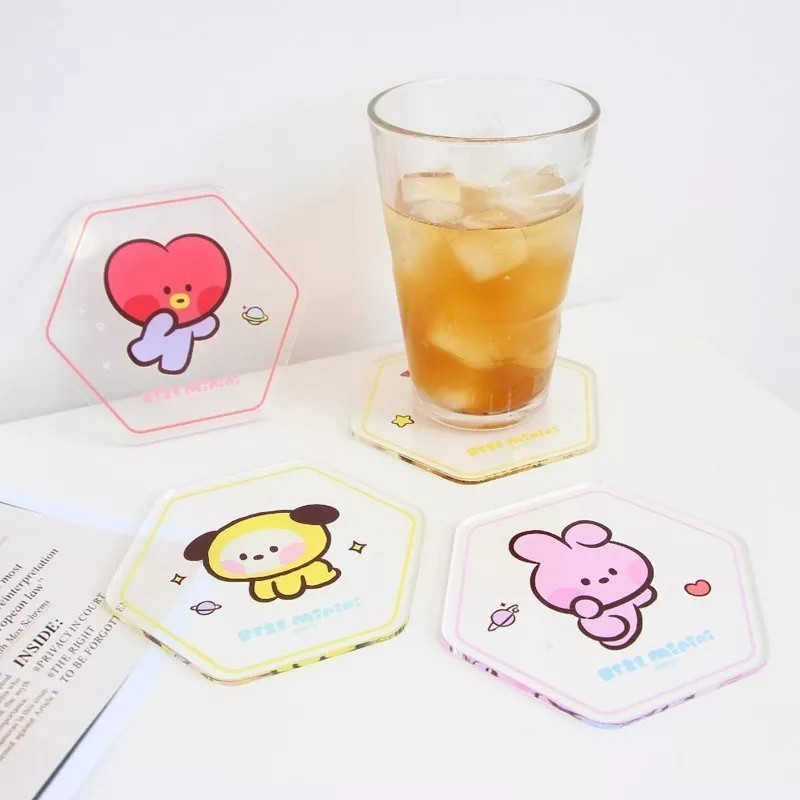 Portavasos De Acrílico Bt21 Minini Baby Bts Kpop Korea Ver