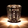 SALUDABLE Crystal Torchiere Table Lamp Stylish Bedside Night Light