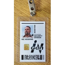 Jurassic World ID Badge - IGEN Security Division Vic Hoskins costume cosplay