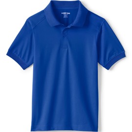 Lands' End Uniform Kids Rapid Dry Active Polo Cobalt Kids Small