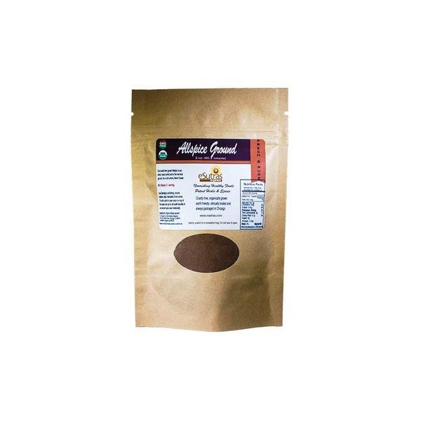 eSutras Organics Ground Allspice, 3 Ounce