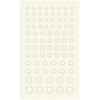 Haikyu Parts CSS-GLO-BL Round Stickers, X Series, Luminous Blue (0.08
