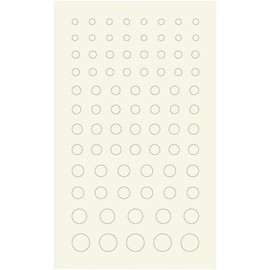 Haikyu Parts CSS-GLO-BL Round Stickers, X Series, Luminous Blue (0.08 - 0.2 inches (2.0 - 6.0 mm), 1 Piece, Plastic Model Sticker