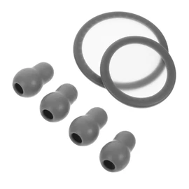 Hohopeti 1 set Stethoscope Ear Tip Replacement Set Grey Diaphragm Covers for Wide Compatibility Convenient Storage and Comfortable Use