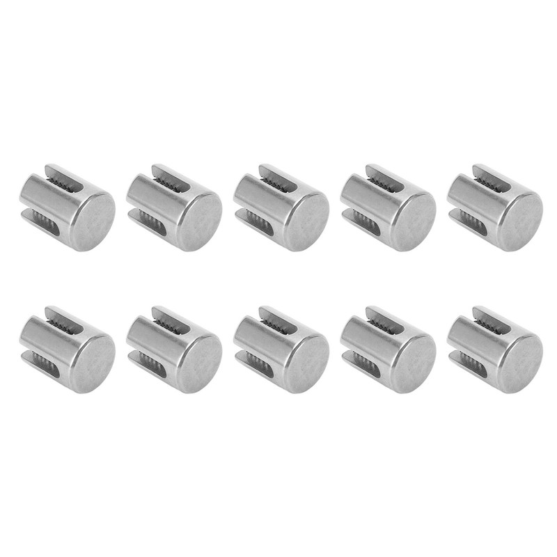 10Pcs Cross Cable Clamps 316 Stainless Steel Railing Wire Rope