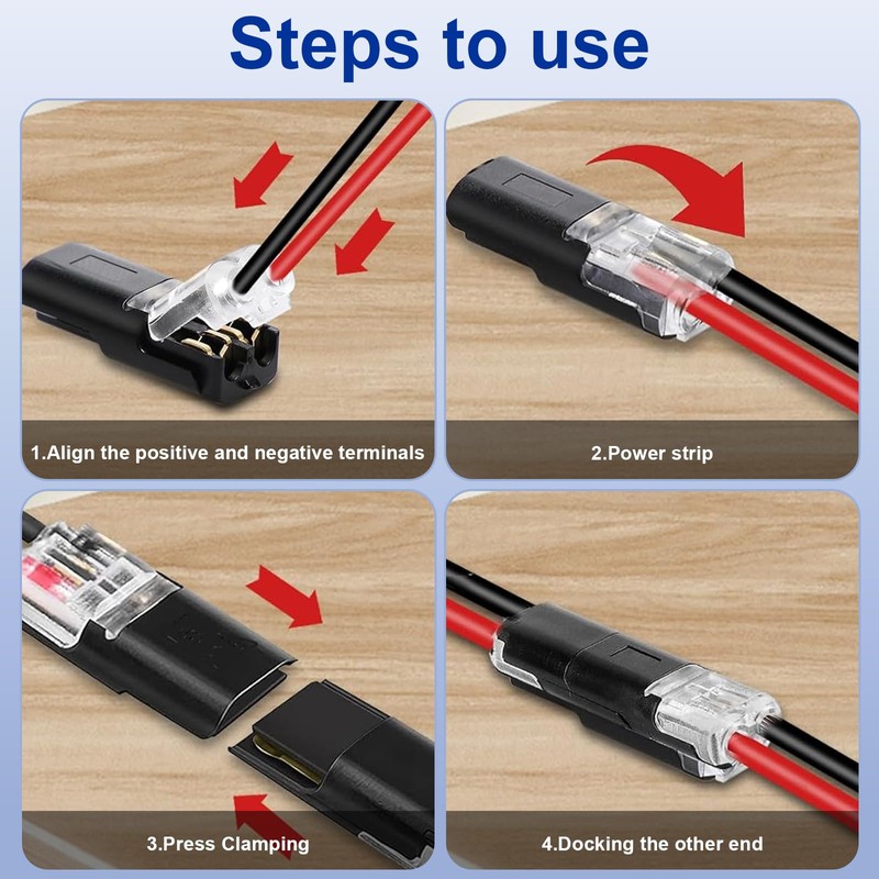 Car Cable Connector Waterproof 2 Pin 40 Pieces - 12V