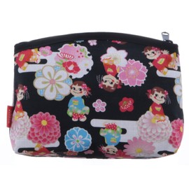 Maeda Dyeko Peko-chan x Kyoto Bottom Pouch Black