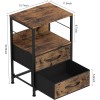 2PCS Night Stand w/2 Drawers for Bedroom, Living Room, Sofa