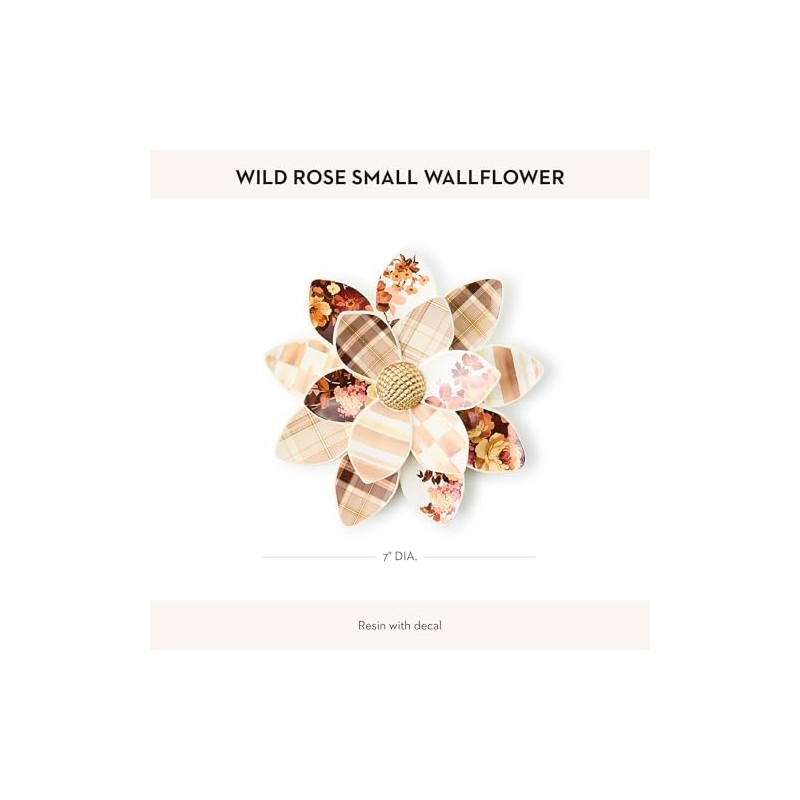 MACKENZIE-CHILDS Wallflower, Hanging Floral Wall Decor, Small, Wild Rose