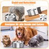 3L Water Bowl Dog Without Drooling Stainless Steel Water Bowl