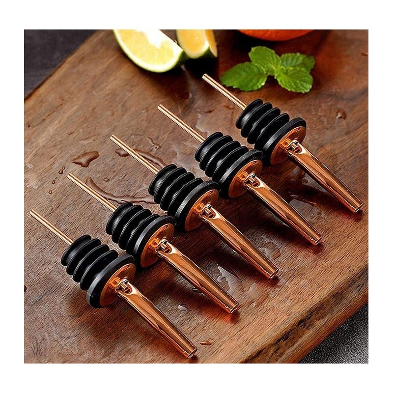 Copper Pourer x 12 Bar Cocktail Spirits Medium Flow Adjustable