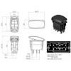 12V 20A / 24V 10A ON-Off-ON Rocker Switch Camera 1