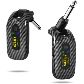 2.4GHZ Wireless Guitar System, Rechargeable Digital Wireless Guitar Transmitter Receiver with 4 Channels and Long Battery Endurance for Electric Guitar Bass