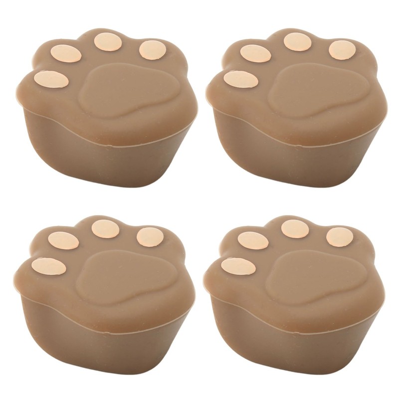 12 Pcs Corner Protector Cat Paw Shape Silicone Material 3.8x3.8x1.9cm